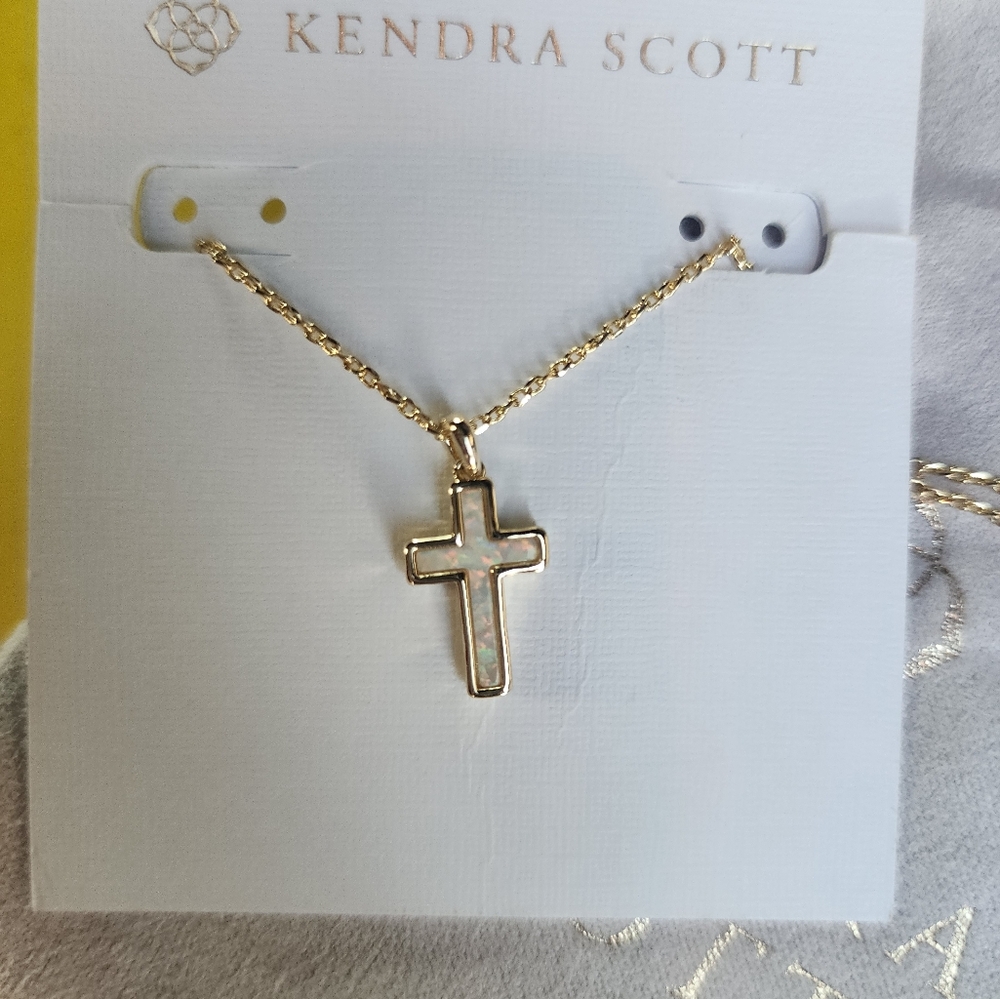 Kendra Scott Gold Cross Necklace